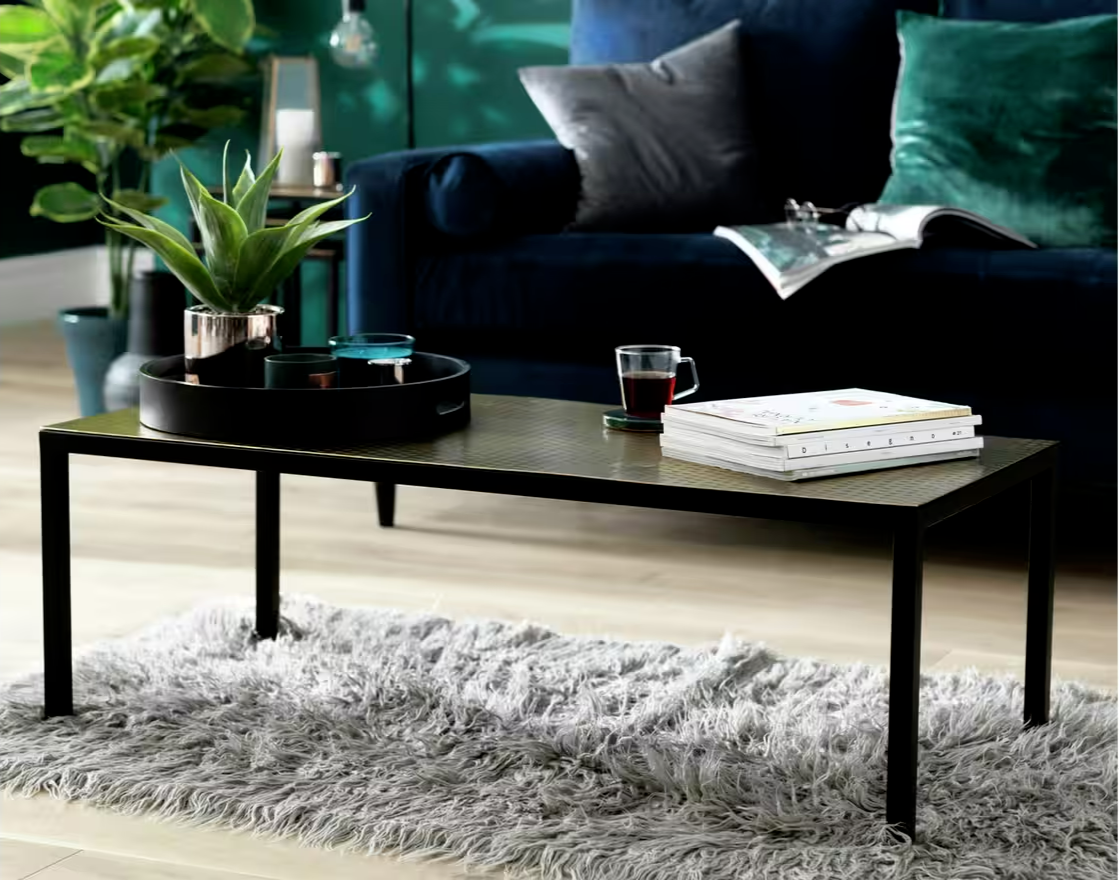 Habitat Raza Coffee Table - Brass