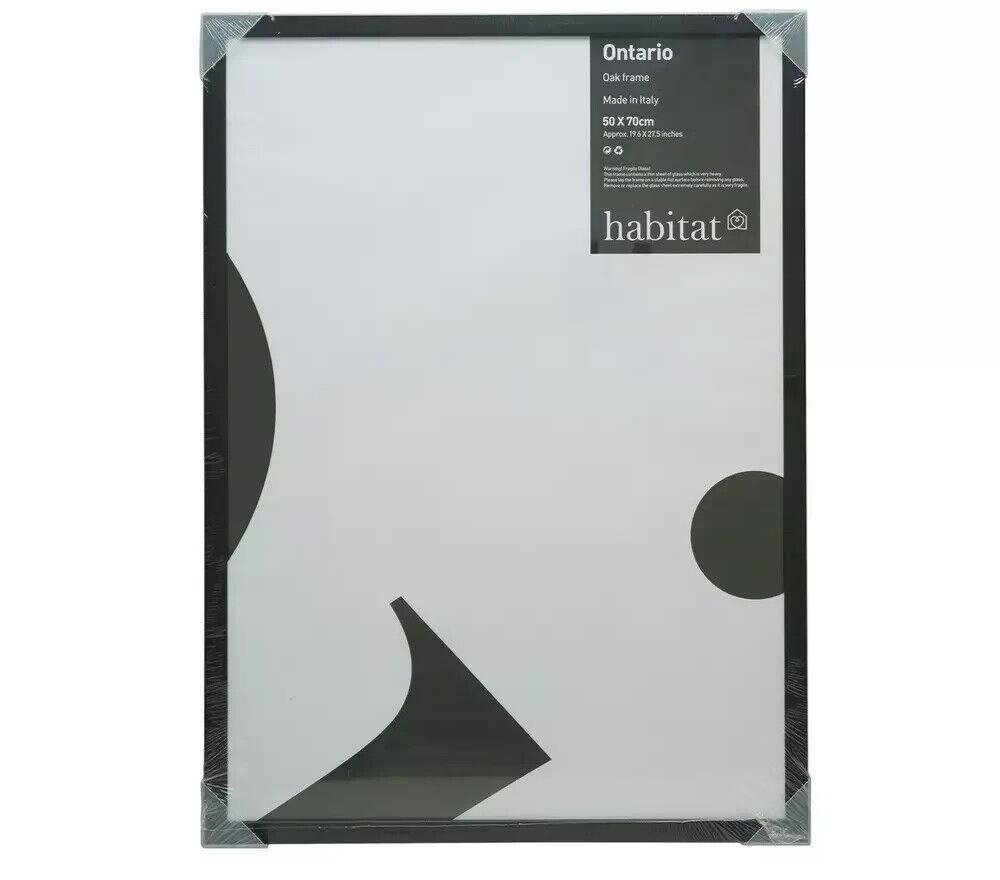 Habitat Ontario Matte Finish Picture Frame - Black - 50x70cm