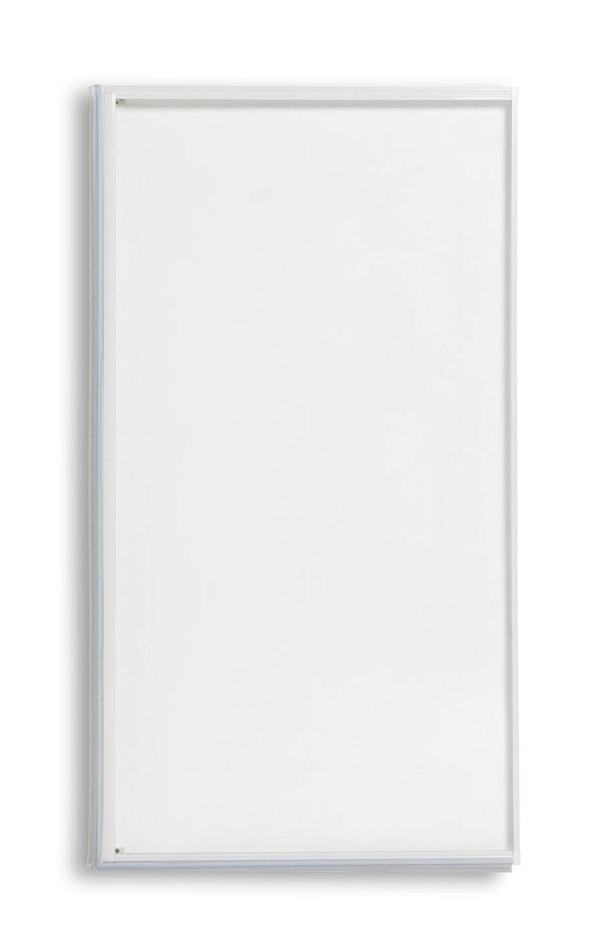 3mm Framed Bath Screen White | Toughened Glass Shower Panel Bath Screen