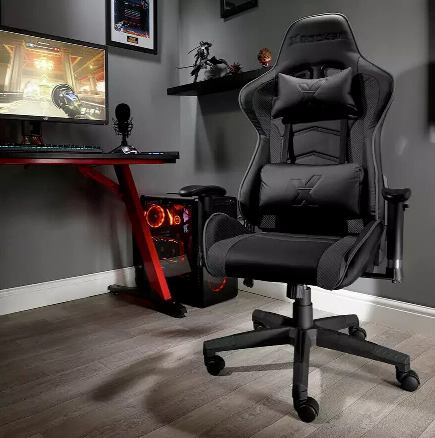 X Rocker Alpha eSports Ergonomic Office Gaming Chair -Black