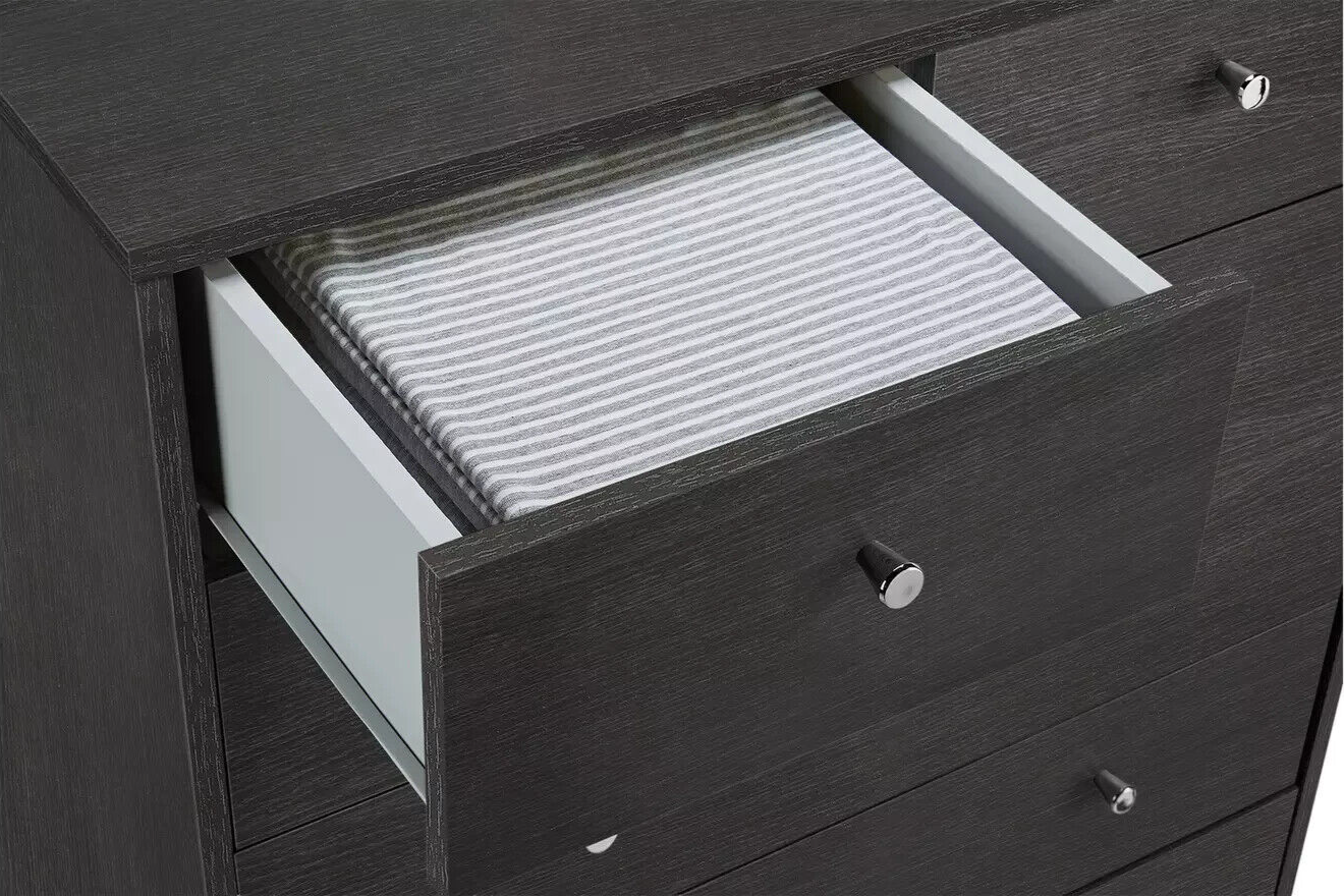 Malibu 7 Drawer Chest - Black Oak Effect ( B Grade 38362 - 38365 )