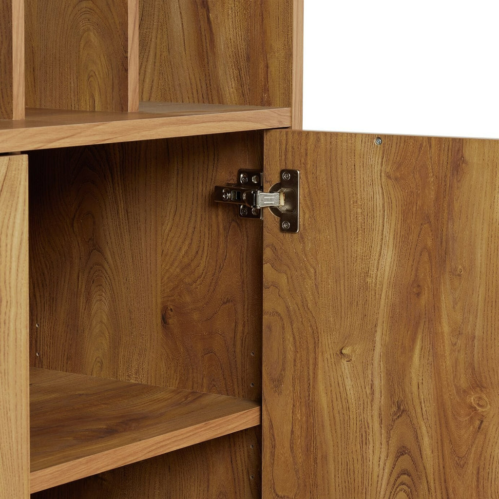 Nomad 2 Door Vinyl Cabinet - Oak