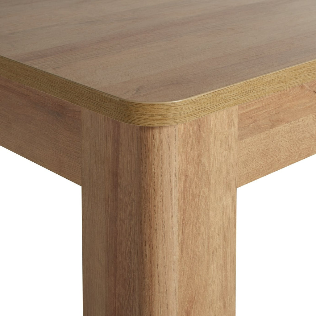 Miami Curve Extending Oak Effect Dining Table