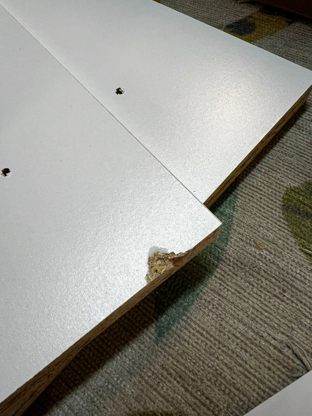Malibu 3 Drawer Office Desk - White ( B Grade )