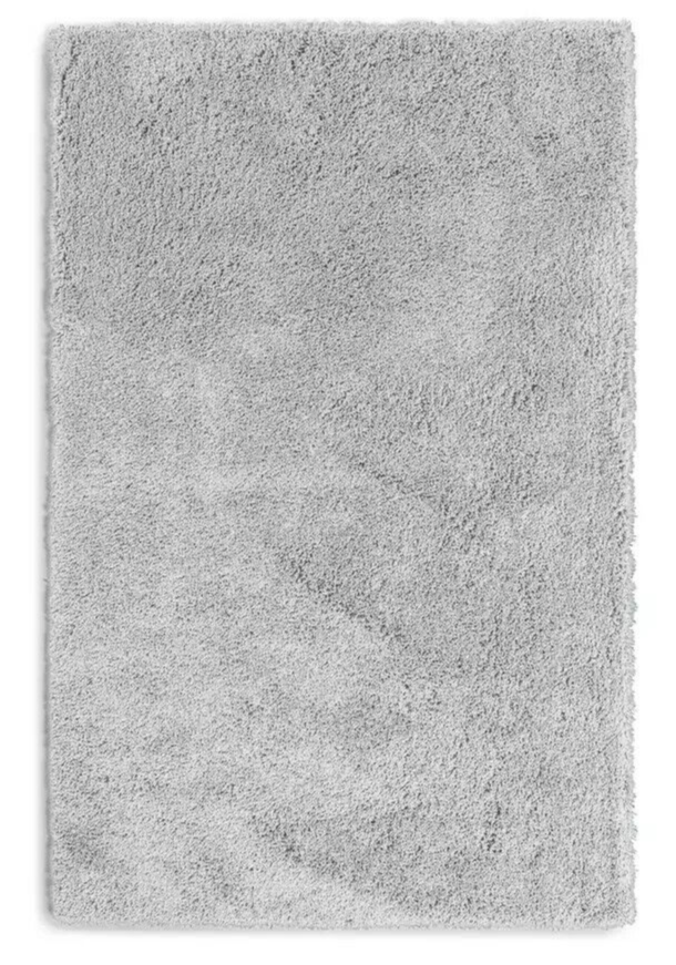 Habitat Noodle Shaggy Plain Rug - Grey - 160x230cm