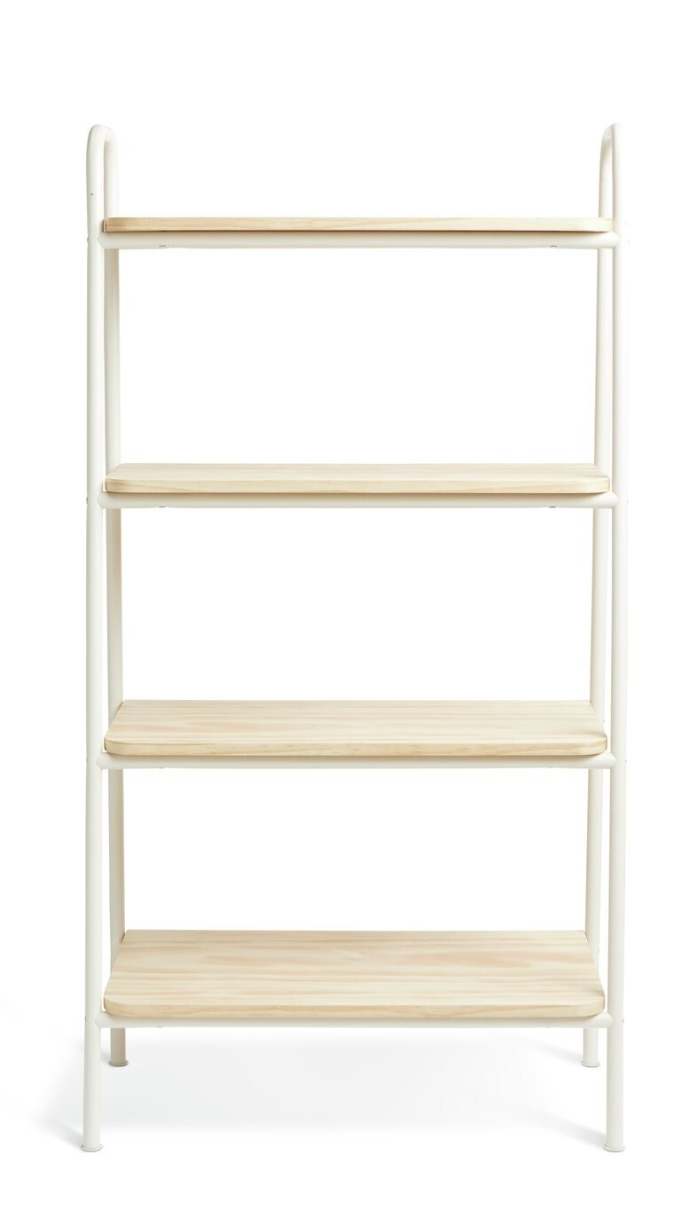 Kids Monty Standing Tall Bookcase - Light Grey