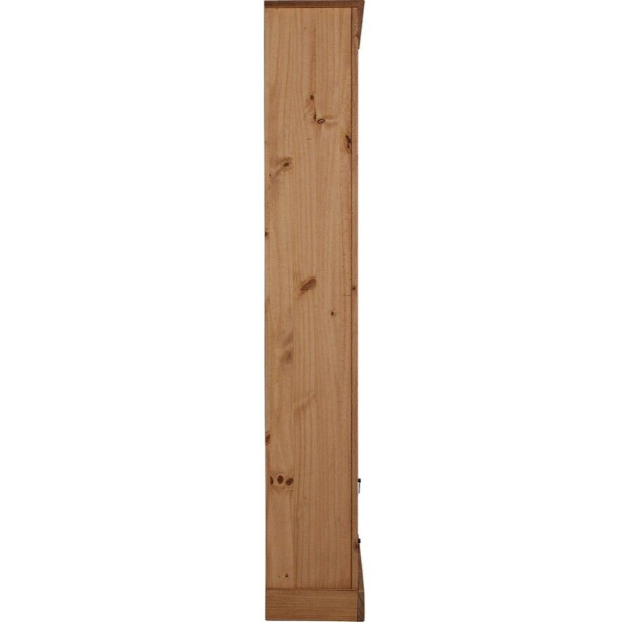 Solid Pine 2 Drawer Tall Bookcase