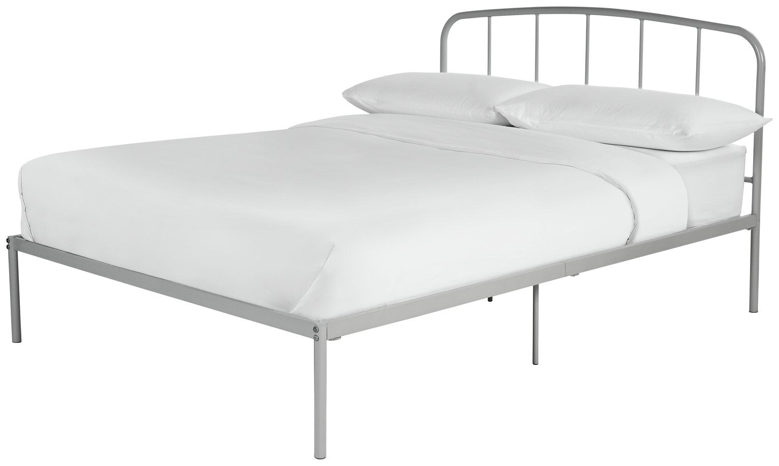 Freja Double Metal Bed Frame - Silver ( B Grade 13946 )