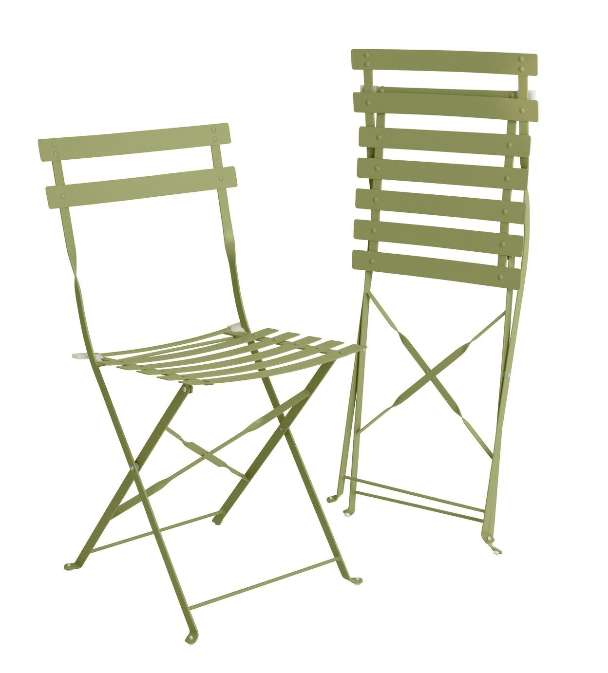 Eve 2 Seater Metal Garden Bistro Set - Green