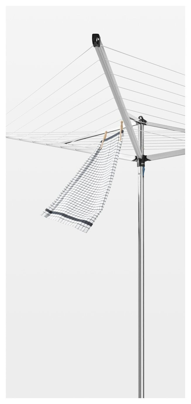 Brabantia Essential 30m 3 Arm Rotary Airer with Ground Tube