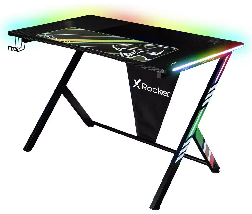 X Rocker Arteon RGB App Controlled LED Gaming Desk
