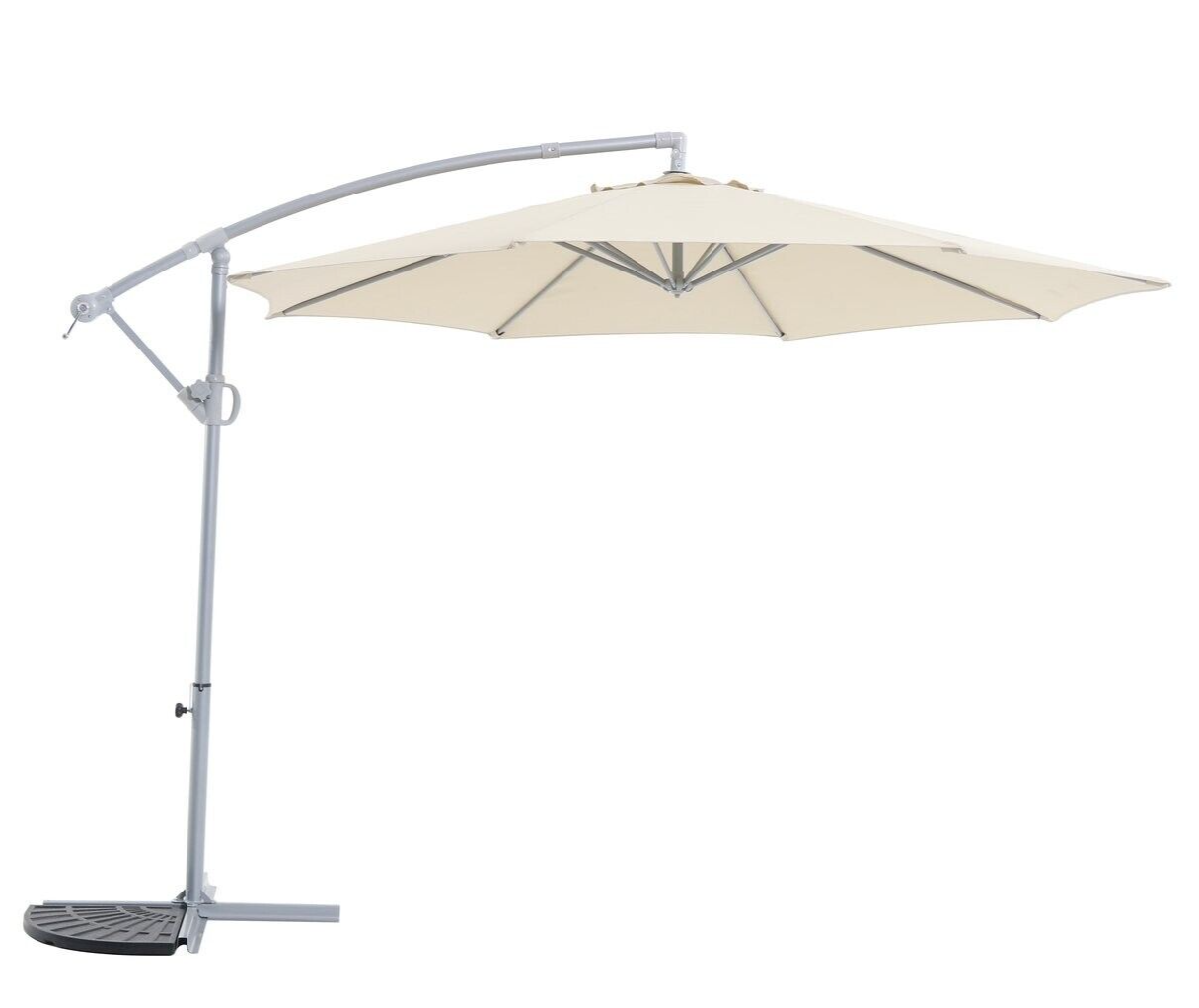 3m Overhanging Garden Parasol - Cream (B Grade 14201)