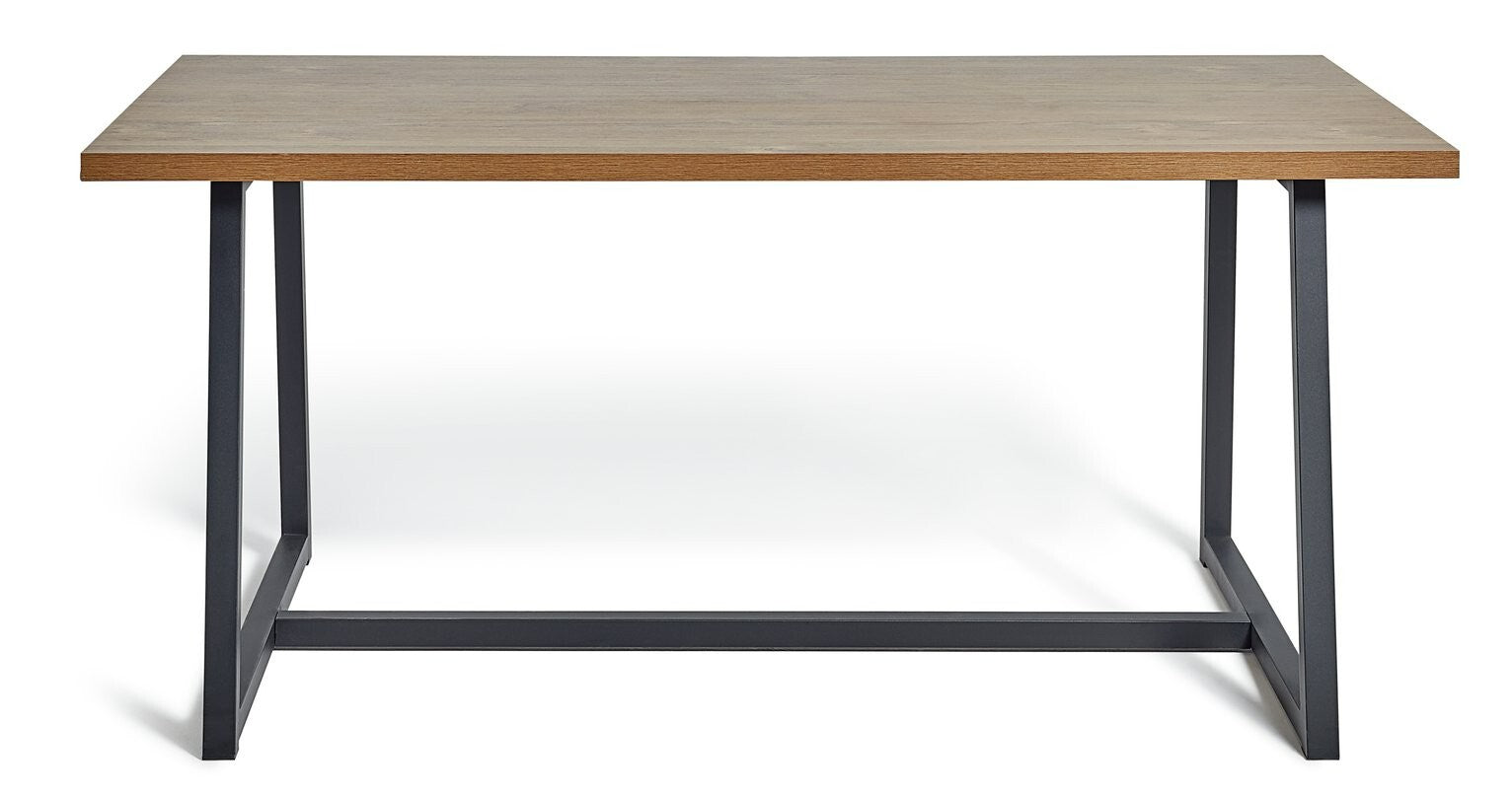 Habitat Nomad 6 Seater Dining Table - Oak Effect