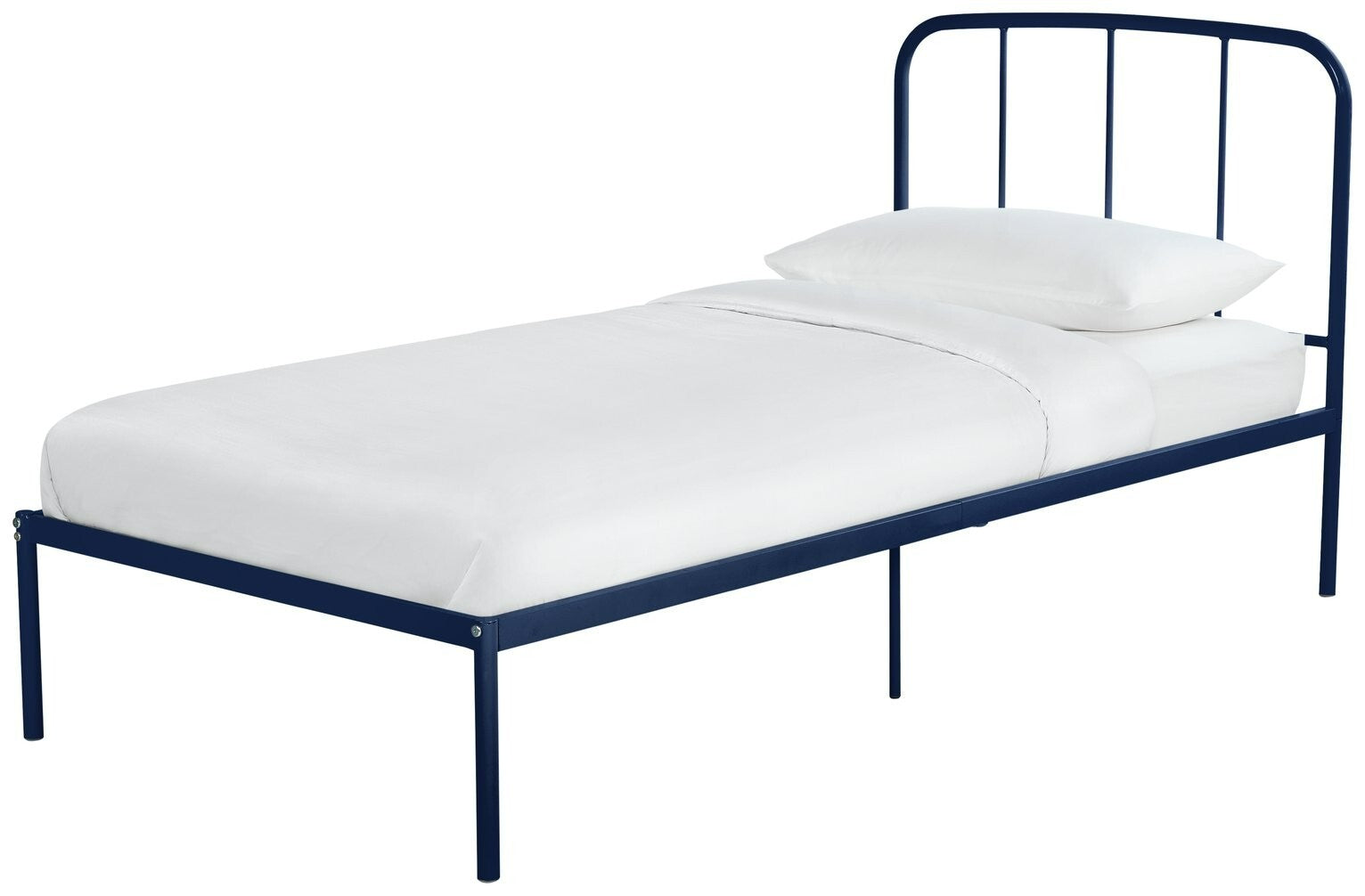 Freja Single Metal Bed Frame - Blue