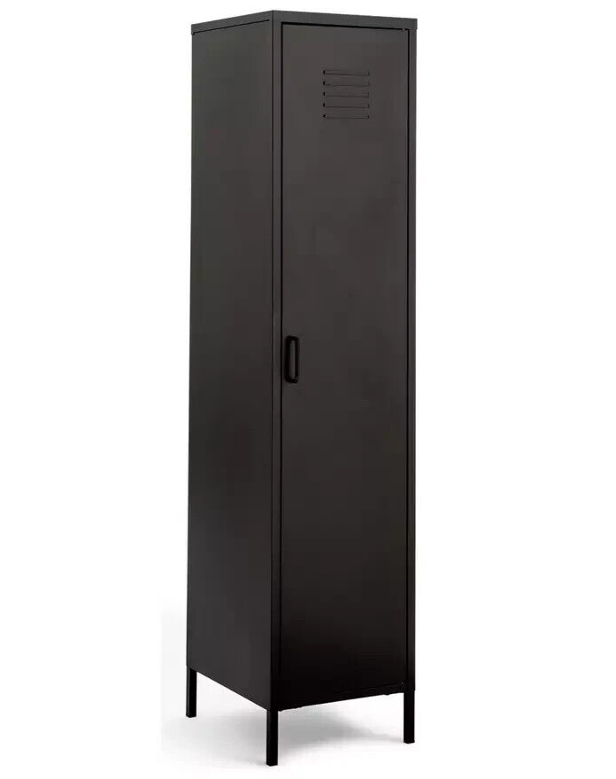Habitat Stevie Tall 1 Door 4 Shelves Locker - Black
