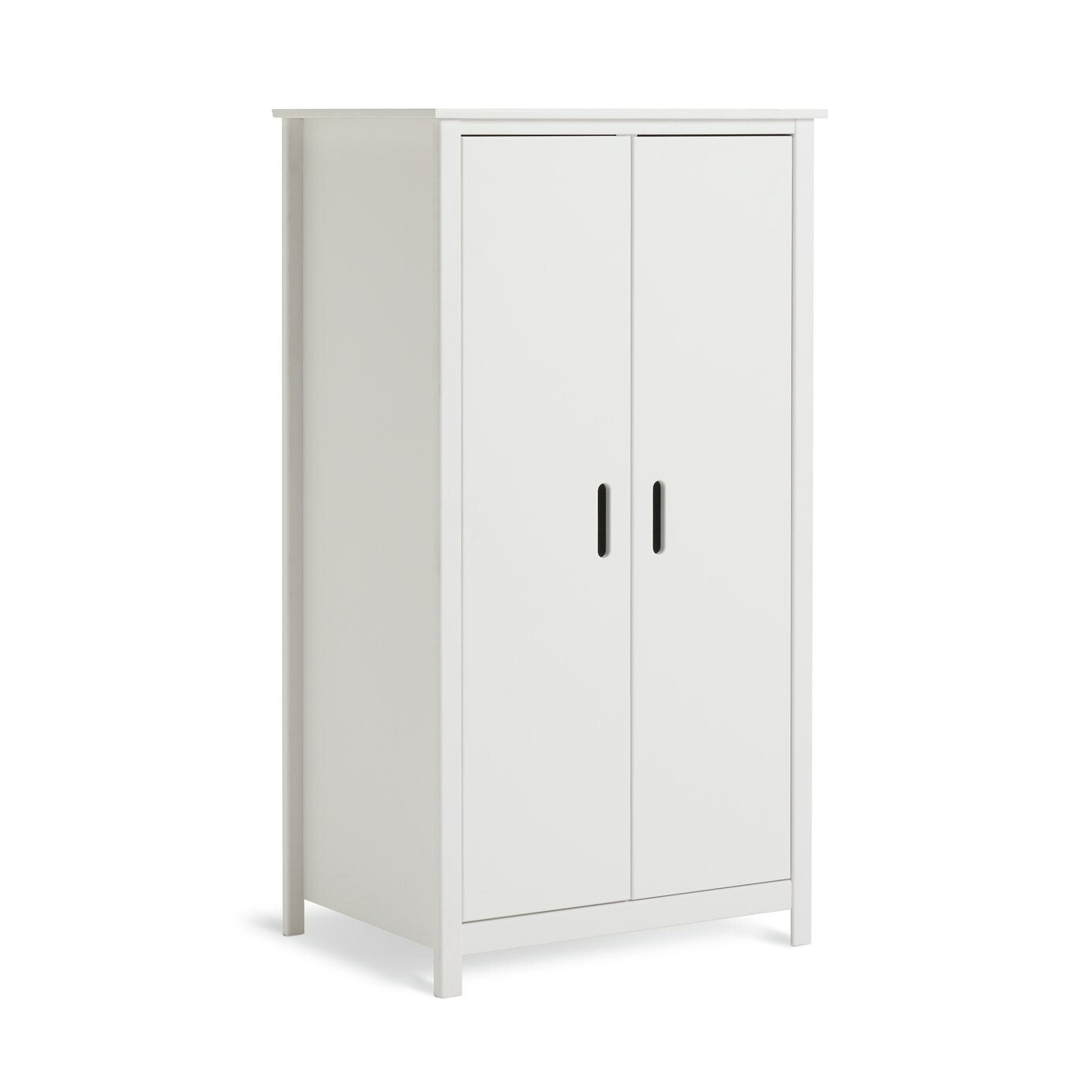 Kids Ronnie Short 2 Door Wardrobe - White