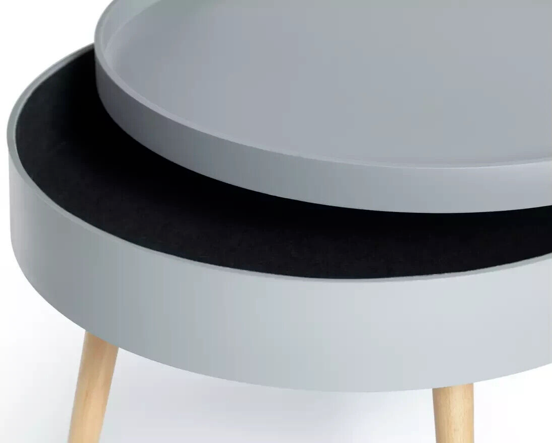 Habitat Skandi Round Coffee Table - Grey