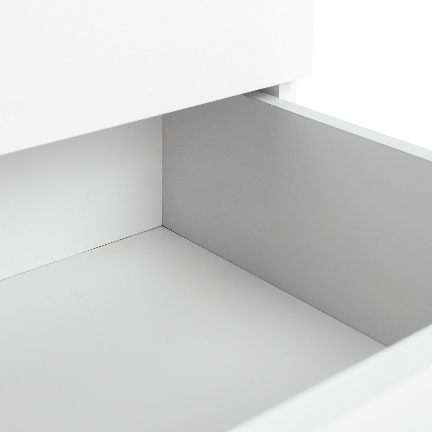 Brisbane 3 Drawer Bedside - White