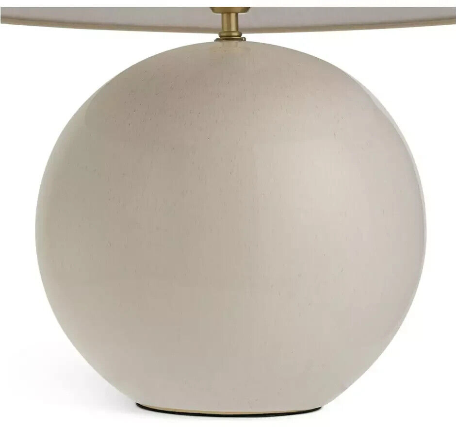 Habitat Circle 51cm Ceramic Table Lamp - Cream