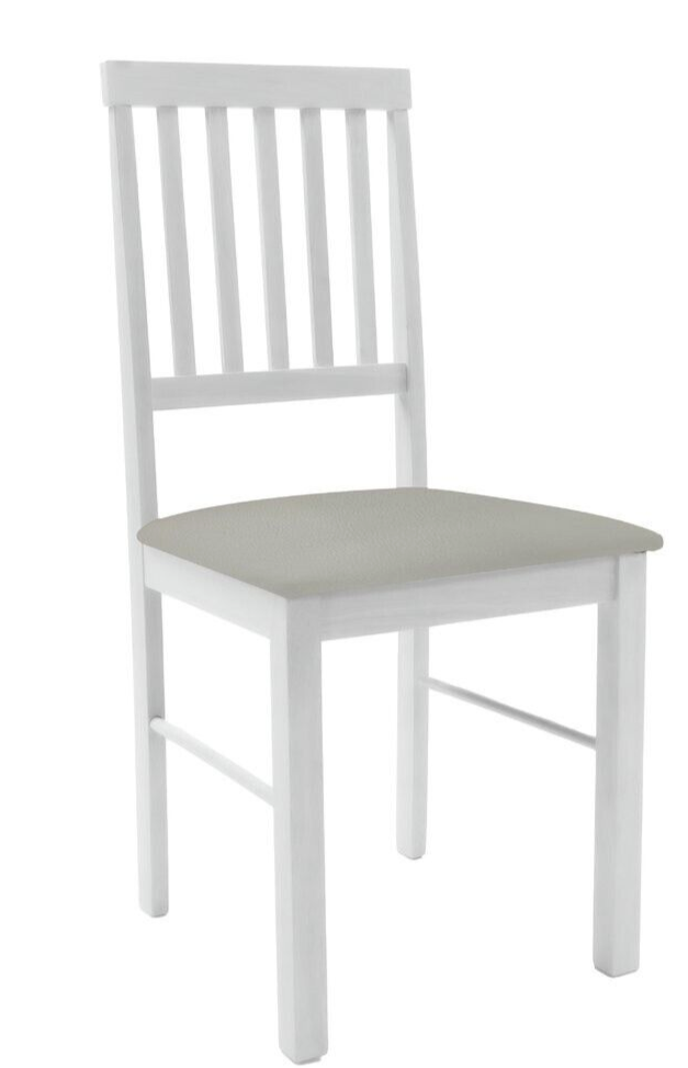 Home Kendal Solid Wood Dining Table & 4 White Chairs | Dining Set for Kitchen