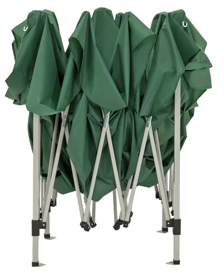 Home 3m x 3m Pop up Garden Gazebo - Green | Outdoor Canopy Tent for Patio Events