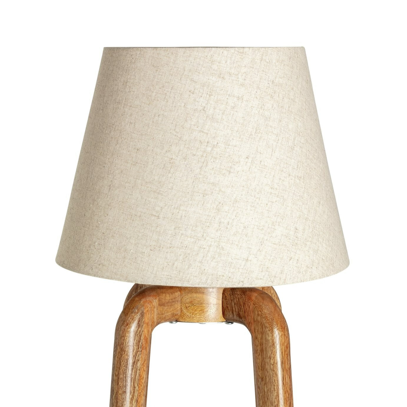 Habitat Mango Wood Shelved Floor Lamp - Natural
