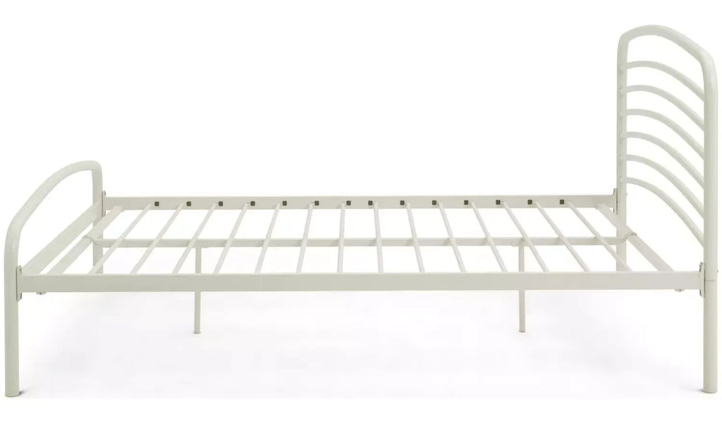 Jubilee Double Metal Bed Frame - Off White