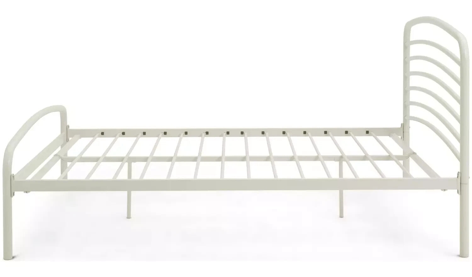 Jubilee Double Metal Bed Frame - Off White