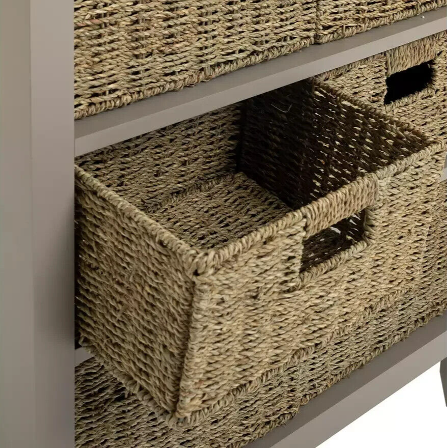 Willow 6 Drawer Unit - Grey