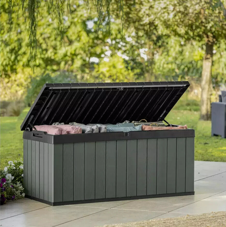 Keter Darwin 454L Outdoor Garden Storage Box - Green