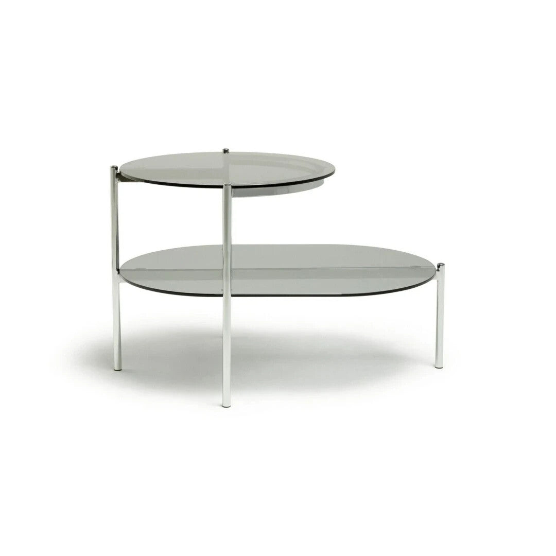 Habitat Neo Tiered Side Table - Chrome