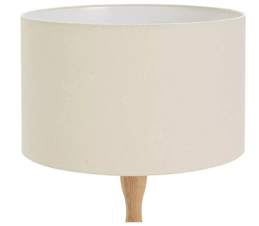 Habitat Bobbin Ash Wood Stick Floor Lamp - Natural