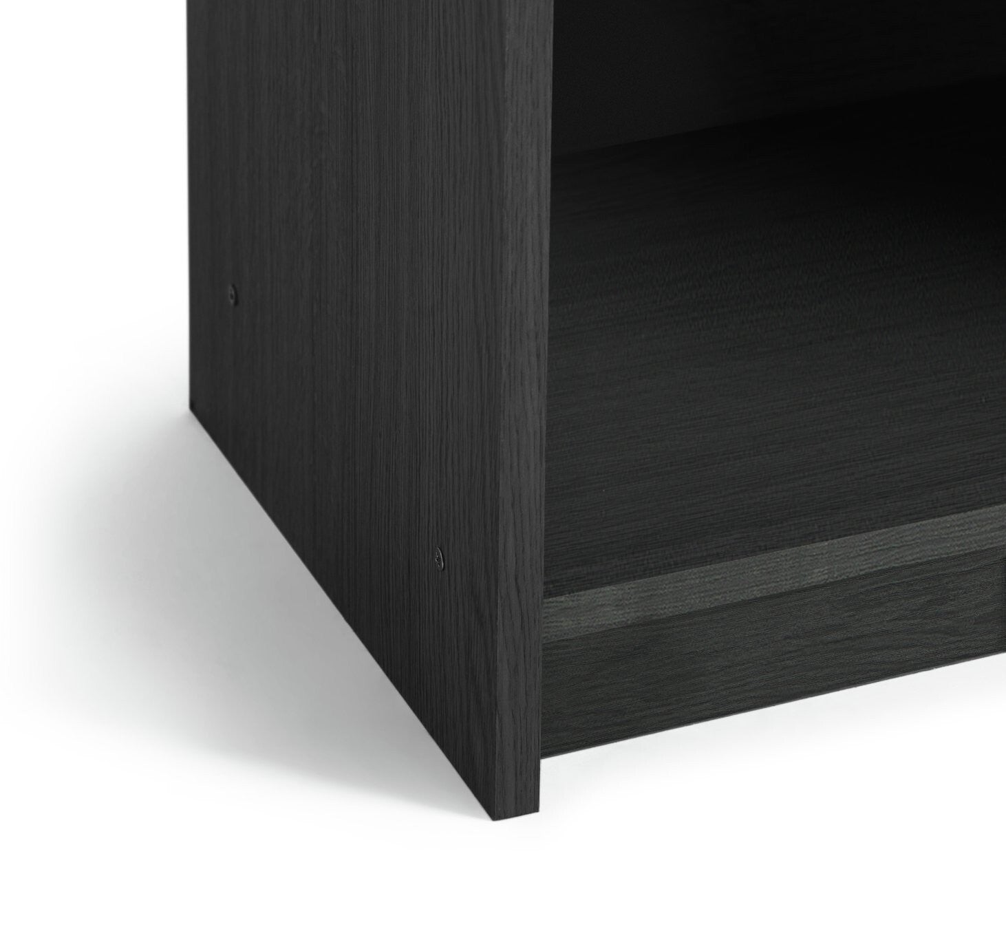 Maine Narrow 6 Shelf Bookcase - Shelving Storage Unit Display Cabinet - Black