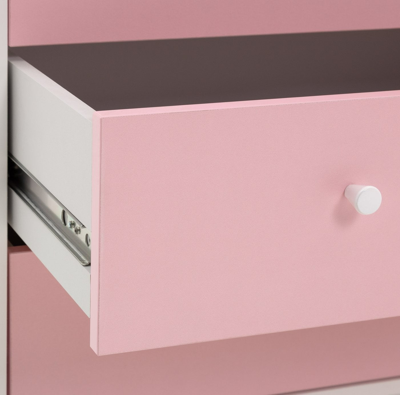 Home Kids Malibu 4+2 Chest of Drawers - Pink & White | bedroom storage for kids
