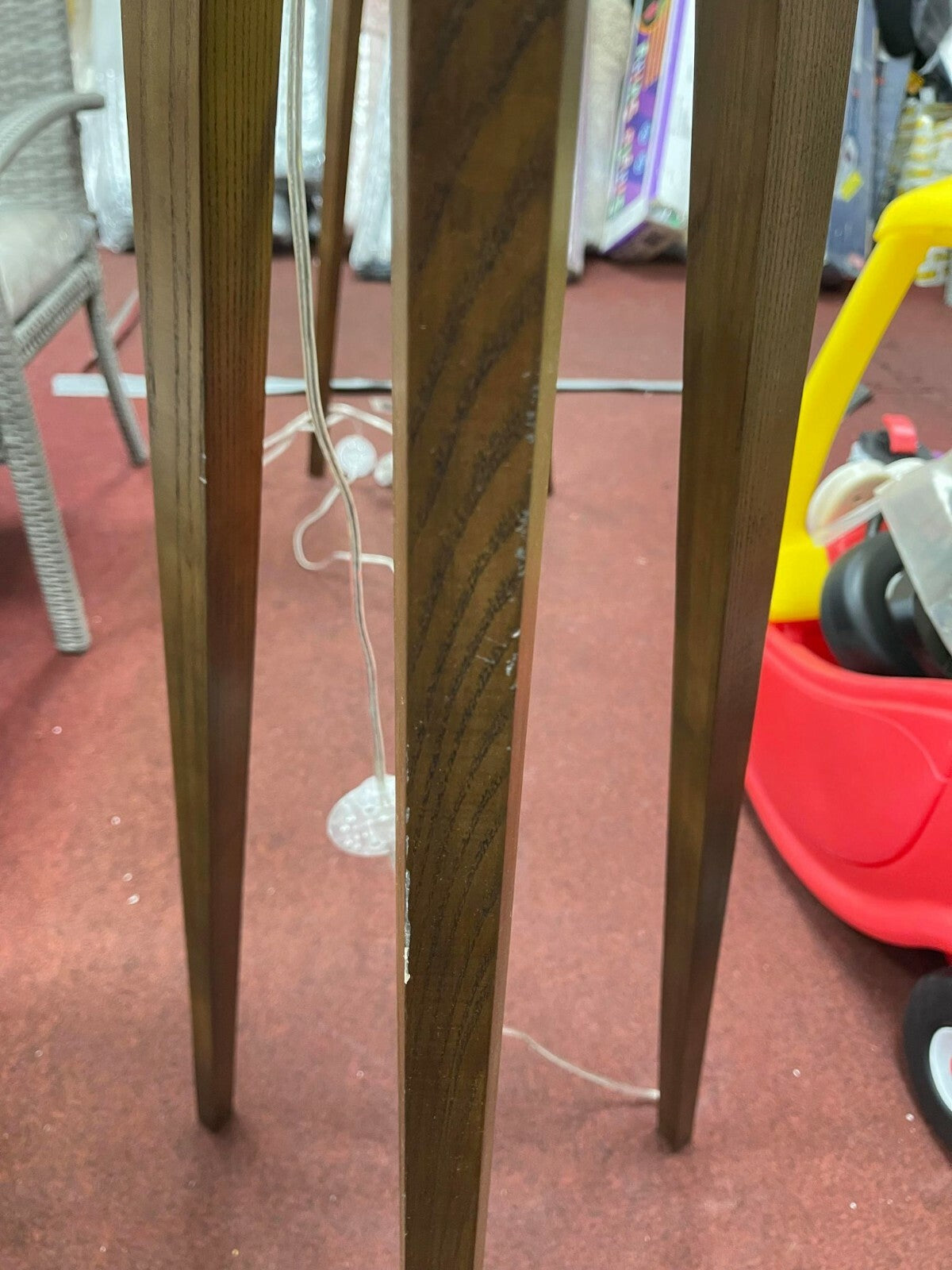 Habitat Tripod Floor Lamp Base - Walnut Stain (S)