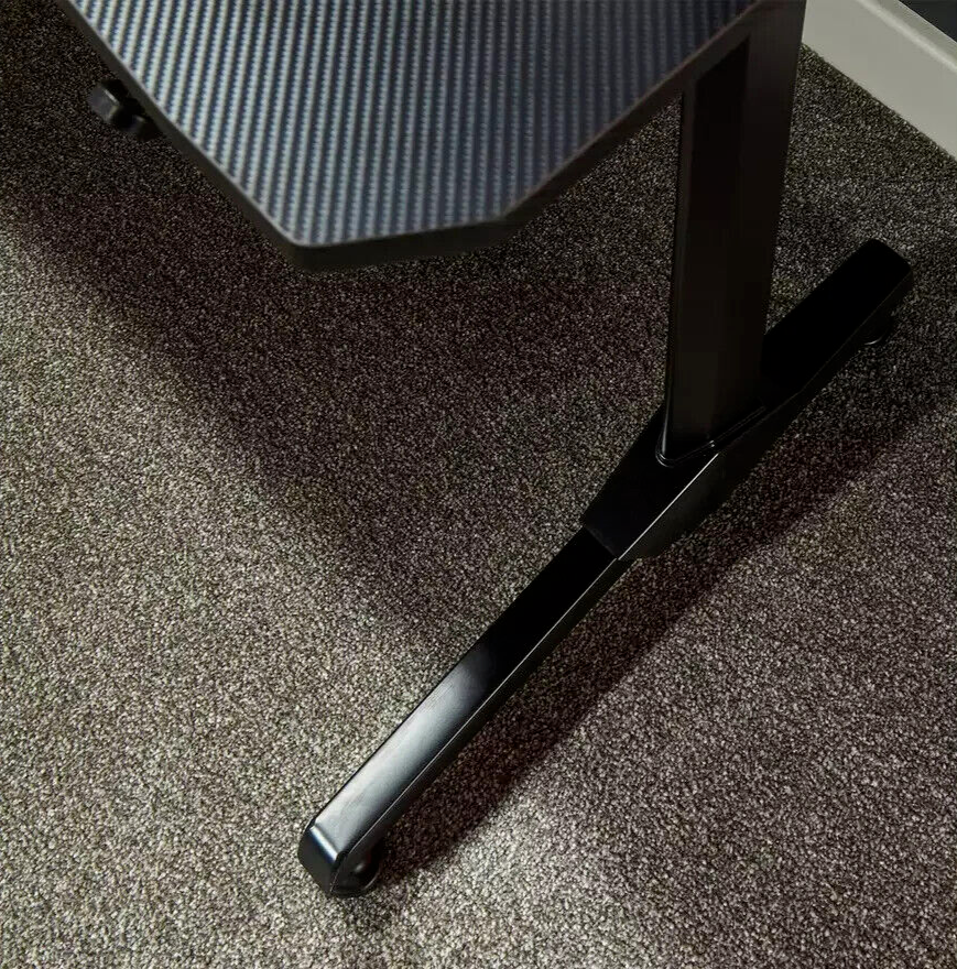 X Rocker Panther Gaming Desk Black | Sturdy Computer Desk with LED Lights Modern