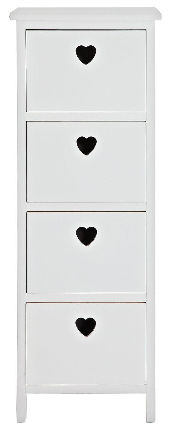 Edie 4 Drawer Storage Unit â€“ White