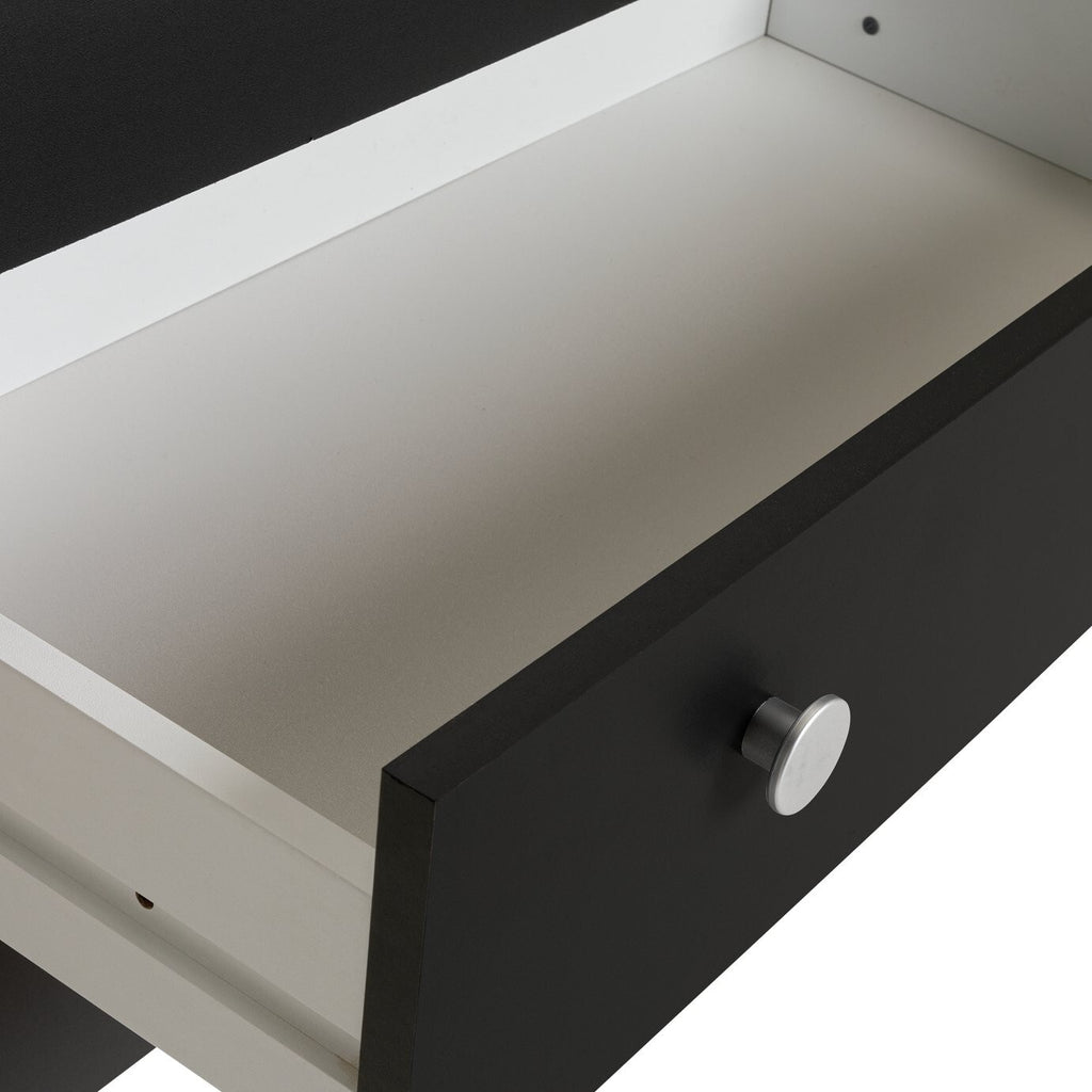 Home Seville 3 Drawer Chest Anthracite | Bedroom Furniture Storage Modern Design