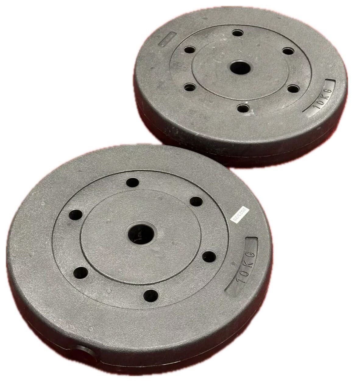 20kg Weight Plates Set For Dumbbells & Barbell - 1 Inch (2 x 10kg) Vinyl Discs
