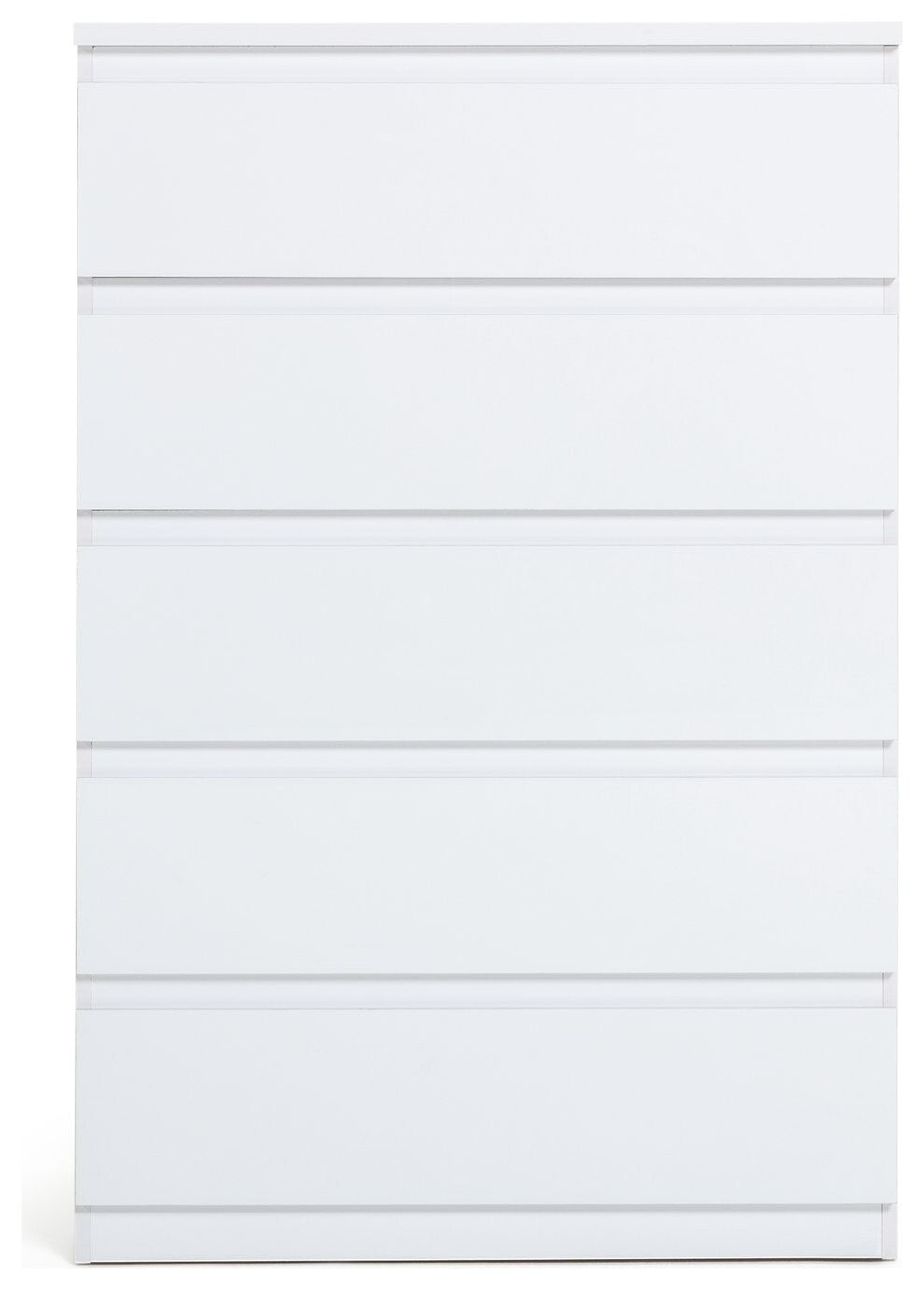 Home Jenson 5 Drawer Chest - Matte White
