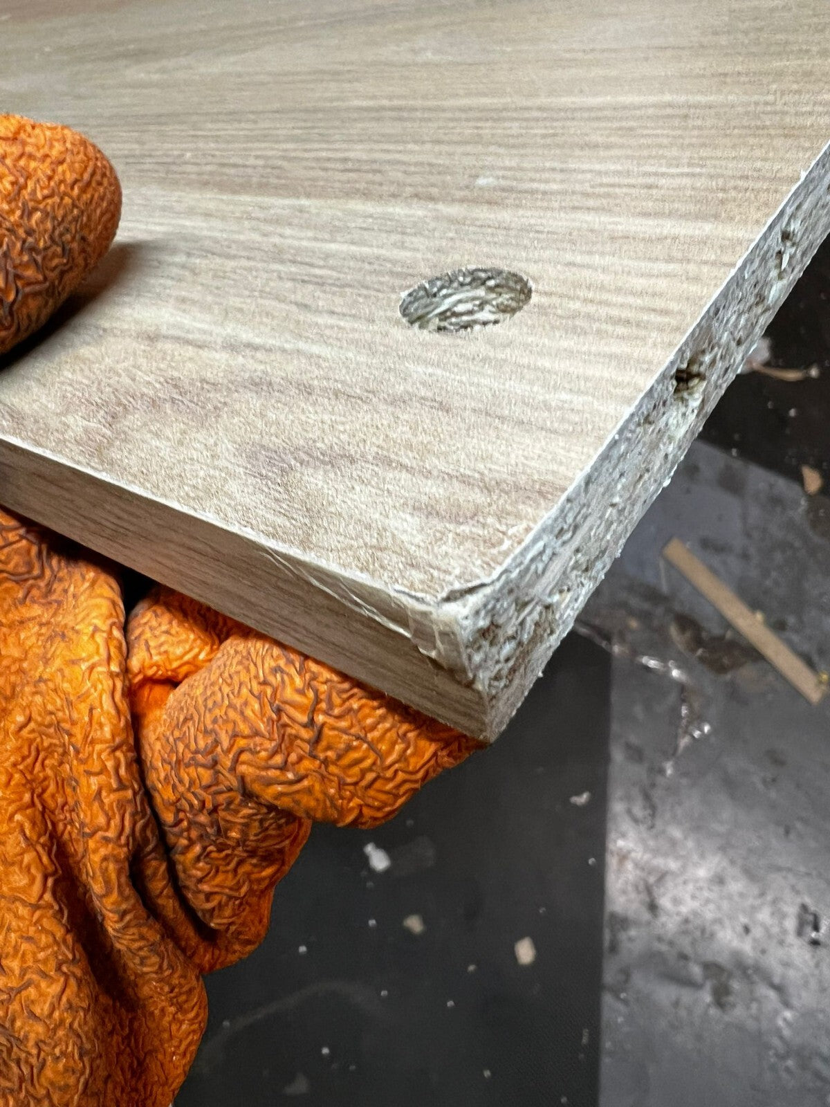Home Brisbane 4 Drawer Chest Oak | Dresser for Bedroom Living Room ( B Grade )