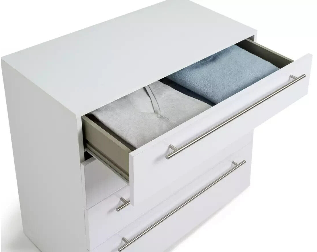 Habitat Atlas 4 Drawer Chest - White Gloss