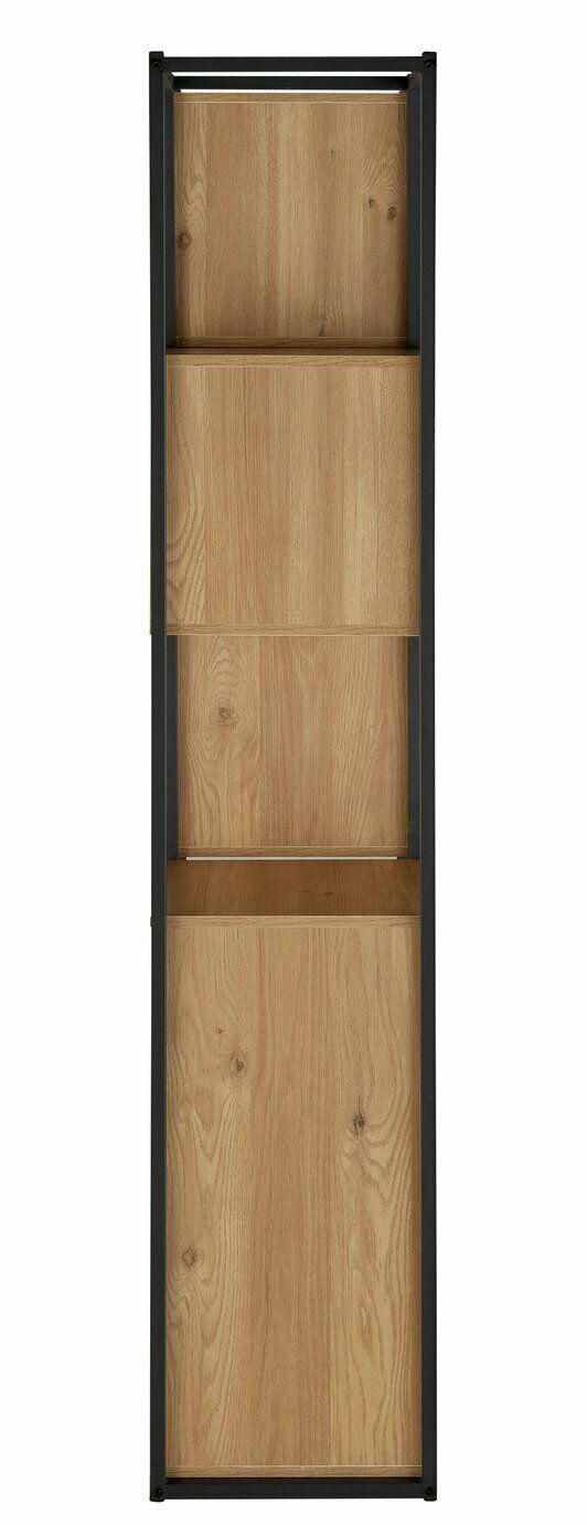 Habitat Loft Living Tall Shelving Unit - Light Oak | Oak Shelf Storage Bookcase