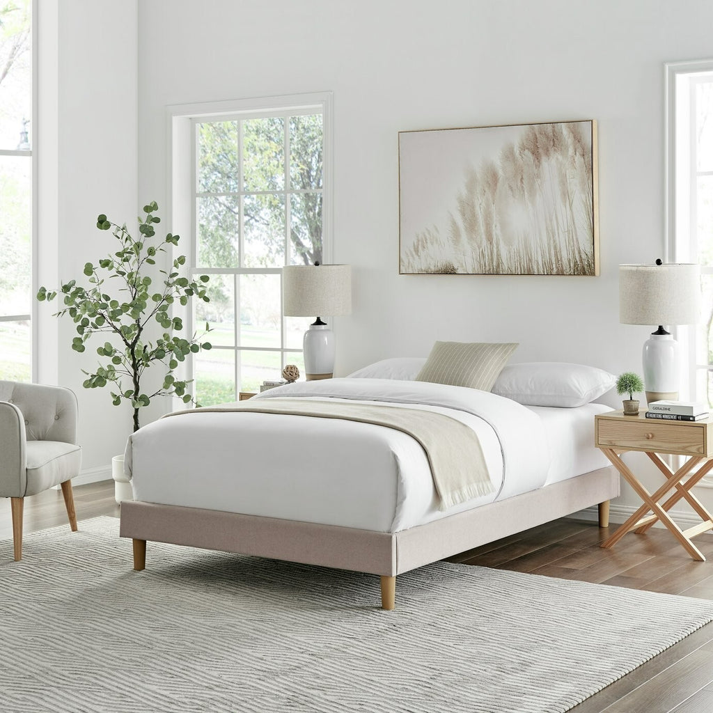 Home Arthur Platform Double Bed Frame - Natural