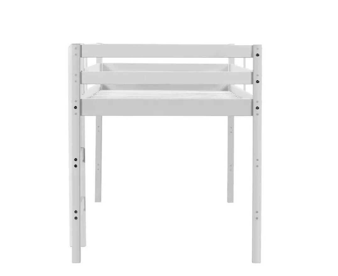 Kaycie Mid Sleeper Shorty Bed Frame - White