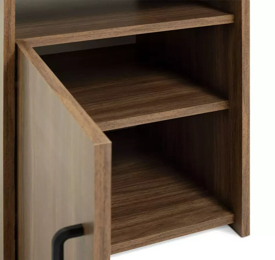 Habitat Oldham 1 Door Bedside Table - Walnut