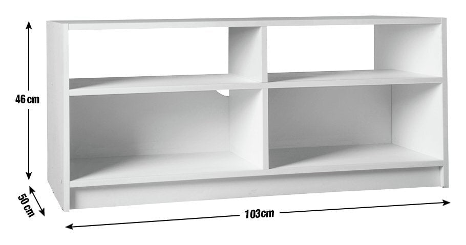 Maine TV Unit - Oak Effect