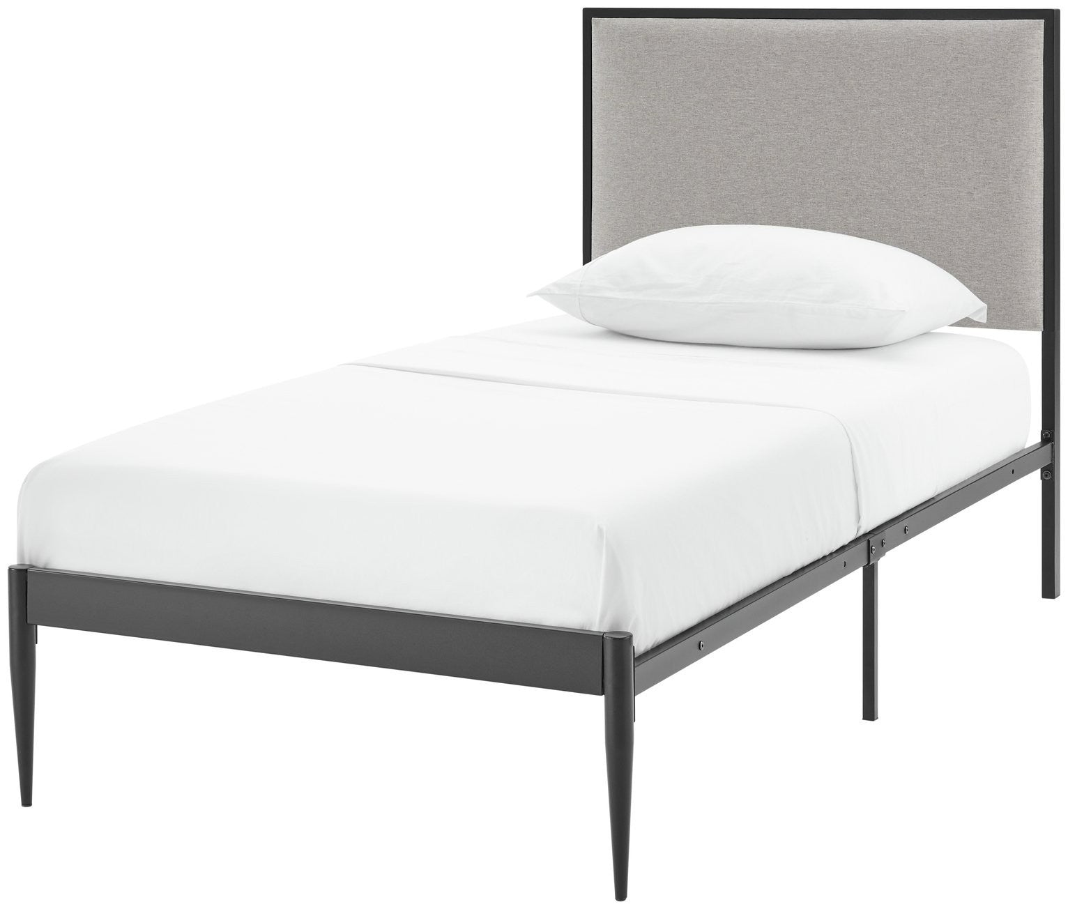 Home Sadie Single Metal Bed Frame - Black | Single black bed frame