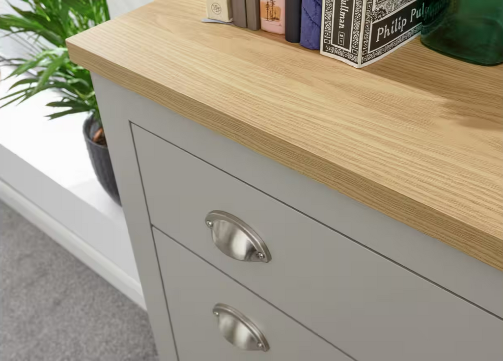 Lancaster 2 Door 1 Drawer Shoe Cabinet - Grey
