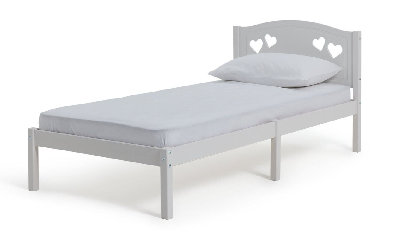 Habitat Home Mia Single Bed Frame - White | Modern Sturdy Bedroom ( B Grade )